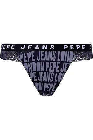 Pepe Jeans Damen Allover Logo Thong Bikini Style Underwear, , M