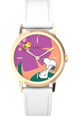 Timex Damen Analog Handaufzug Armbanduhr Peanuts Marlin