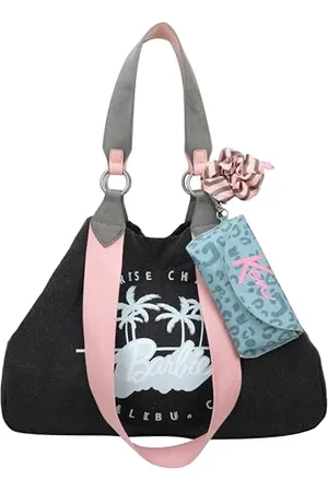 Fritzi aus Preußen Damen Izzy Medium Malibu Barbie Washed Denim Shopper