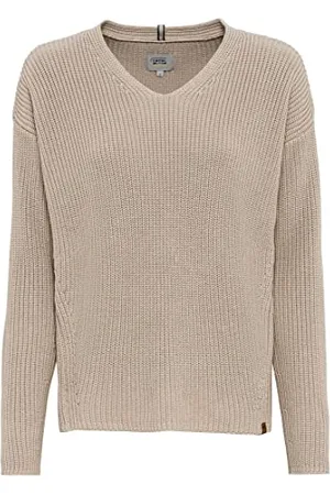 Camel Active Damen Strickpullover mit V-Ausschnitt Womenswear-M