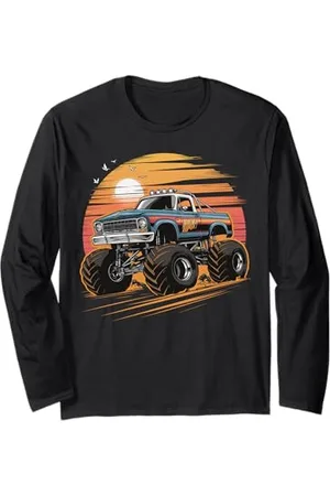 Men , Women Monster Truck for Kids , Boys & Girls Monster Truck für Kleinkinder Jugend & Erwachsene Langarmshirt