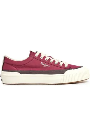 Pepe Jeans Herren Ben Band M Sneaker, Rot (Ruby Wine Red), 10