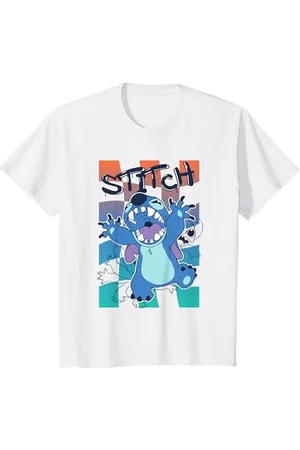 Disney Kinder Lilo & Stitch Checkered Outline T-Shirt