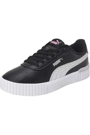 PUMA Carina 2.0 Mermaid JR Sneaker, Black-Lilac Chiffon Silver White, 36 EU