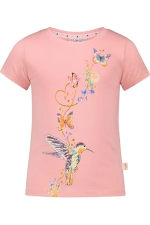 Salt & Pepper BY KIDS PARK Mädchen Colibri Glitterprint und Pailletten T-Shirt, , 104 cm-110 cm