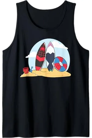 Marvel Spider-Man & Friends Summer Beach Vacation Surfboards Tank Top