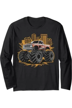 Men , Women Monster Truck for Kids , Boys & Girls Monster Truck für Kleinkinder Jugend & Erwachsene Langarmshirt