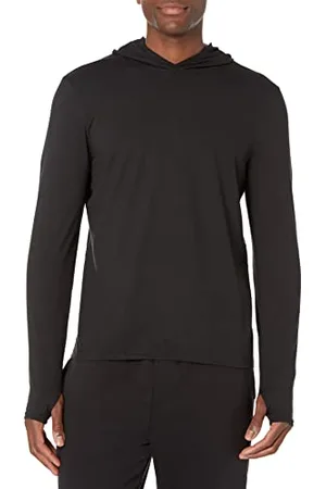 Amazon Herren Schnelltrocknendes Active-Langarmshirt Mit Kapuze Aus Funktionsstretch, , XXL