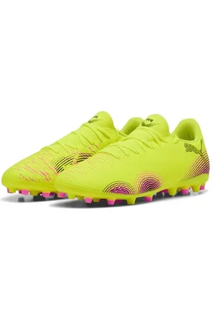 PUMA Unisex Future 8 Play MG Fussballschuh, Yellow ALERT Black-Sun Struck, 48.5 EU