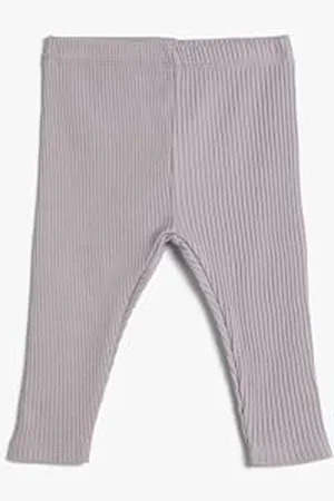 Koton Babygirl Basic Leggings Ribbed Elastic Waistband Cotton