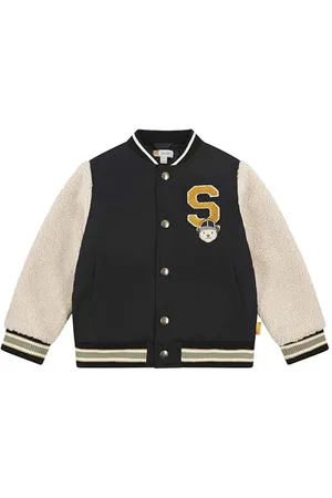 Steiff Jacke EU Größe 128 navy, Jungen Outdoor Jacke, Winterjacke für Jungen, Kinderjacke wasserabweisend, warm und bequem, waschmaschinenfest