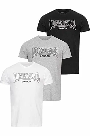 Lonsdale London Herren T-Shirt Normale Passform Dreierpack BEANLEY 4XL 117435