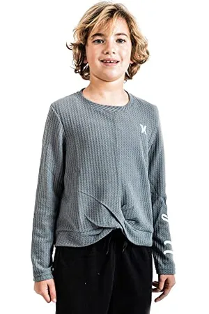 Hurley Mädchen Hrlg Boxy Long Sleeve Top T-Shirt, , 18 Años