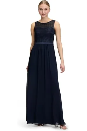 Vera Mont Damen Abendkleid mit Spitze Night Sky,34
