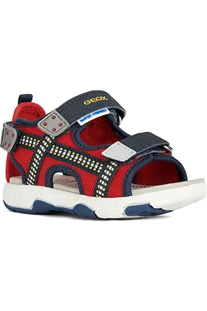 Geox B Multy Boy Sandal, RED/Navy, 21 EU