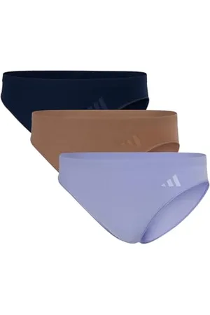 adidas Damen Low Rise Bikini (3PK) -Sport Active Seamless-Packaged Panties Slip, , L (3er Pack)