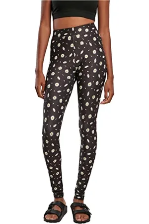 Urban classics Damen Ladies Soft AOP Leggings Yoga Pants, , M