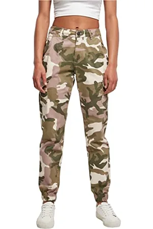 Urban classics Damen Ladies High Waist Cargo Pants Hose, , 26