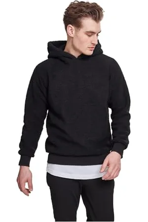 Urban classics Herren Sherpa Hoodie Kapuzenpullover, (Black 00007), XXXL