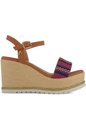 Replay Damen Keilabsatzschuhe mit Riemen, Schwarz (Black 003), 40