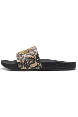 PUMA Damen Leadcat 2.0 Snake CHIC Schiebe-Sandalen, Black Aged Silver, 40.5 EU