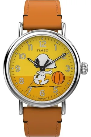 Timex Herren Analog Quarz Armbanduhr Standard x Peanuts Basketball