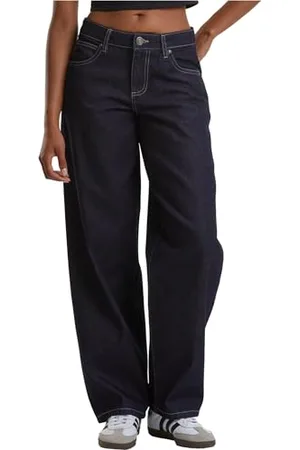 Urban classics Damen Jeans Ladies Mid Waist 90´s Jeans, lässige Jeanshose für Frauen, Weites Bein, Loose Fit
