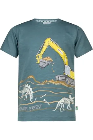 Salt & Pepper BY KIDS PARK Jungen Dinos und Bagger Leuchtprint T-Shirt, , 104 cm-110 cm