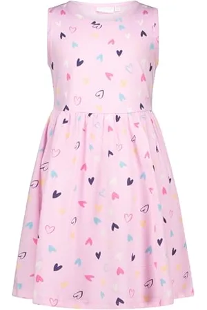 Salt & Pepper BY KIDS PARK Mädchen Girls Jersey Dress Hearts AOP Kinderkleid, , 128