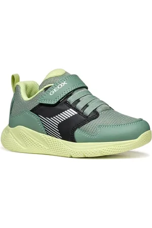 Geox J SPRINTYE Boy A Sneaker, Green/Black, 37 EU