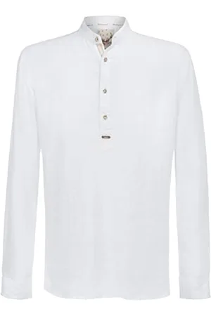 Stockerpoint Herren Valentin Trachtenhemd, Weiss, M