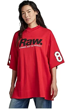 G-Star RAW Damen 5XL RAW. Tight Mock V-Neck T-Shirt