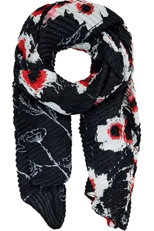 Desigual Damen Fou_dot Flower Rectangle Modischer Schal, , Einheitsgröße