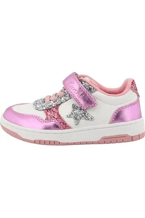 Lurchi 95L0103005 Sneaker, Rose-Silver Glitter, 33 EU Weit