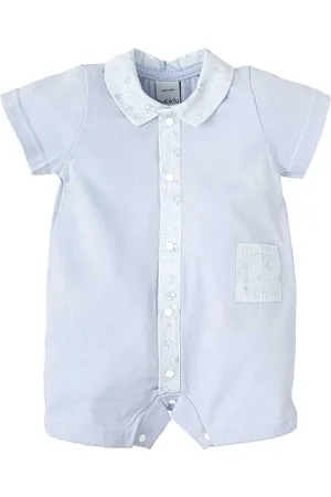 BABIDU Unisex Baby Pelele Corto para Bebé Con Cuello Bebe Strampler, , 3 Meses