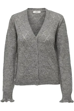 JACQUELINE DE YONG Damen Jdyletty L/S V-Neck Struc Cardi KNT Noos Strickjacke, , XL