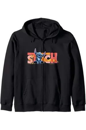 Disney Lilo & Stitch Live-Action Movie "Stitch" Name Logo Kapuzenjacke