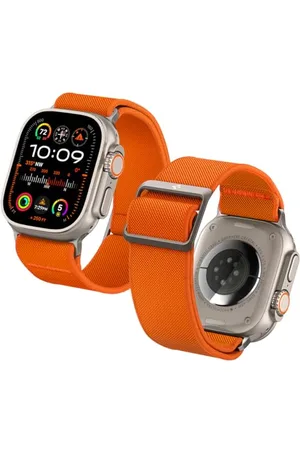 Spigen Lite Fit Ultra Armband Entwickelt für Apple Watch Ultra 2/1 49mm, Serie 10 46mm und Serie 9/8/7/6/5/4/SE 45mm,44mm Einstellbare Nylon-Solo-Strap