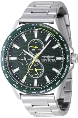 Invicta Herren Analog Quarz Uhr mit Edelstahl Armband 47549