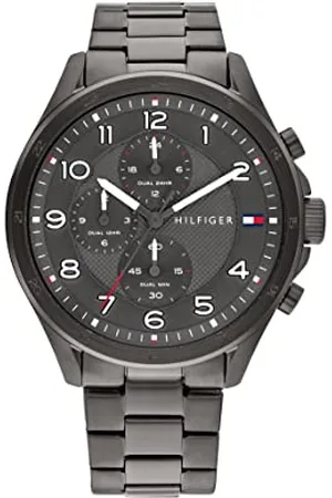 Tommy Hilfiger Multi Zifferblatt Quarz Uhr für Herren mit Rotguss Edelstahlarmband - 1792008
