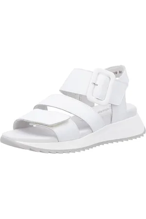 Rieker Damen W2950 Keilsandaletten, Weiss, 38 EU
