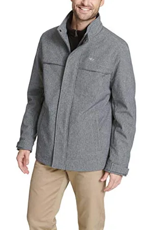 Dockers Herren Softshelljacke mit Lätzchen (Normale und große Größen) - grau - Groß