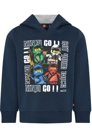 LEGO Wear Ninjago Sweatshirt Jungen mit Kaputze - 100% Baumwolle - LWSTORM 618