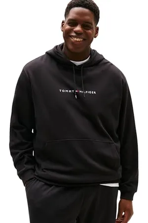 Tommy Hilfiger Herren Hoodie Regular Fit, Schwarz (Black), 5XL