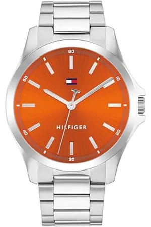 Tommy Hilfiger Herren Analog Quarz Uhr mit Edelstahl Armband 1710678