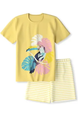 Calida Kids Kurz-Pyjama Kinder, aus 100% weicher Bio Baumwolle, natürliche Temperaturregulierung, pflegeleicht