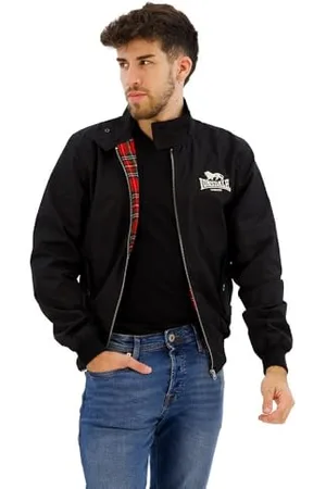 Lonsdale London Herren Slim Fit Harrington Jacke, , S EU
