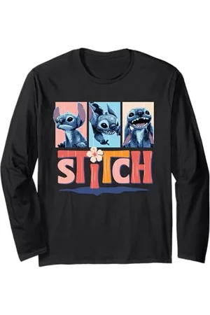 Disney Lilo & Stitch Live-Action Movie Tropical Trio Logo Langarmshirt