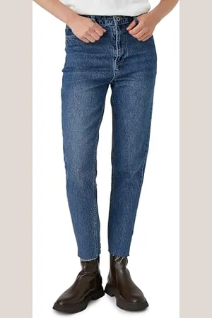 Koton Women High Rise Relax Fit Denim Trousers - Mom Slim Jean