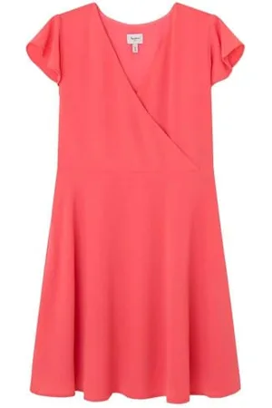 Pepe Jeans Mädchen-Rachna-Kleid, Rot (Crispy Red), 14 Jahre
